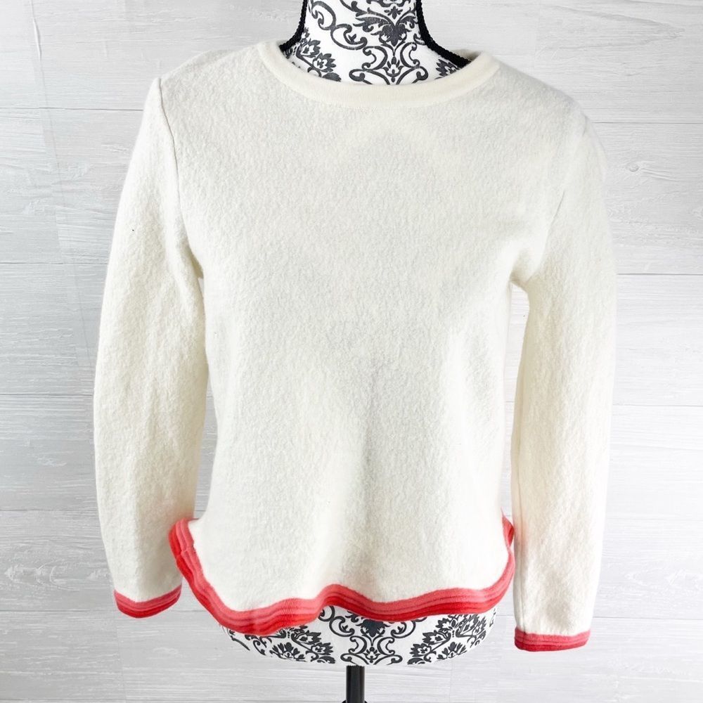 & Other Stories Cream Sweater with Pink Trim